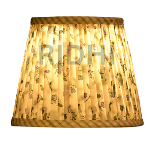 Pantalla de Lámpara de Algodón Hecha a Mano, Ecológica, con Estampado Floral en Bloque, Color Azul Bebé, de Lujo, para Decoración de Interiores - Product Image 2