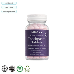 Tabletas <span class=keywords><strong>de</strong></span> <span class=keywords><strong>Pasta</strong></span> Dental para el Cuidado Nocturno con Melatonina, L-Teanina, Nano Hidroxiapatita, Sin Flúor, OEM, ODM, Marca Privada - Product Image 1