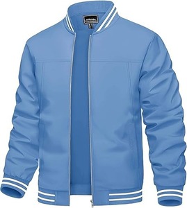 Chaquetas personalizadas de satén para hombre, cortavientos informales para exteriores - Product Image 3