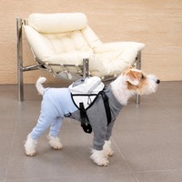 Set Sweater Hewan Peliharaan Atasan Rajut Abu-abu Dengan Celana Kotak-kotak Pakaian Anjing Lembut dan Hangat Untuk Anjing Kecil dan Sedang