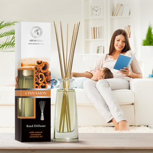 Diffuseur de parfum à la cannelle Aromatika 100 ml avec huile essentielle naturelle, parfum longue durée - Product Image 6