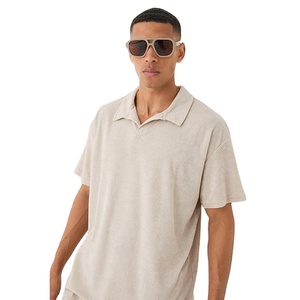Nouvel ensemble chemise et short pour homme, style col, en tissu éponge, séchage rapide, personnalisable, vente en gros, tendance, été - Product Image 6