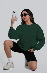 Recién llegado, sudadera transpirable para mujer con hombro caído, jersey con logotipo personalizado, diferentes estilos - Product Image 5