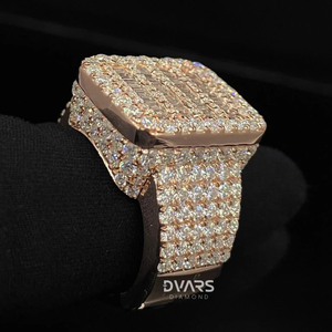 Anillo de Oro o Plata Personalizado de Lujo para Hombre, con Moissanita VVS, Estilo Hip Hop, para Compromiso o Boda, Corte Brillante, con Inicial - Product Image 3