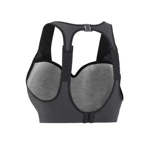 Logo personnalisé femmes Fitness soutien-gorge de sport solide soutien dos croisé une épaule culture grande taille Option pour la course - Product Image 2