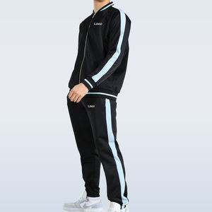 Ensembles de jogging à fermeture éclair 2 pièces avec logo personnalisé survêtements réfléchissants 3m pour hommes vêtements de sport survêtements unisexes Slim Fit pour hommes - Product Image 1