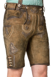 Fashion <b>Mens</b> Leather Pants Bavarian <b>Shorts</b> For <b>Festival</b> - Product Image 2
