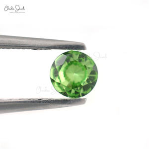 ผู้จำหน่ายที่ผ่านการตรวจสอบแล้ว4x4มม. สีเขียว tsavorite VS พลอยแท้ DIY ทำเครื่องประดับกึ่งหลวมสำหรับขาย - Product Image 4