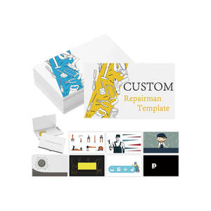 Tarjetas de Visita Elegantes para Pequeñas Empresas - Tarjeta de Cartulina de Doble Cara con Logotipo Personalizado, Diseño de Yoga y Plantilla para Reparadores - Product Image 1