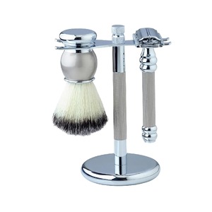 Best Precious Natural Top Shaving Razors Stand Kit <b>Set</b> Premium Razor Brush Handle Cut Throat Razor Brush <b>Set</b> - Product Image 1
