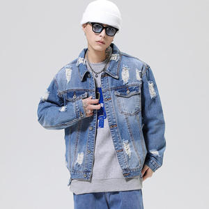 Factory Made Wholesale New Arrival <b>Men</b> <b>Denim</b> <b>Jackets</b> / Best Manufacturer New Fashion Design High Quality <b>Men</b> <b>Denim</b> <b>Jackets</b> - Product Image 6