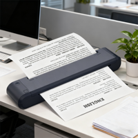 Printer Termal Mini A4 Portabel Ramah Lingkungan Resolusi 300dpi +Konektivitas USB untuk Penggunaan Bisnis/Sekolah/Kantor Kompatibel Stok Tersedia