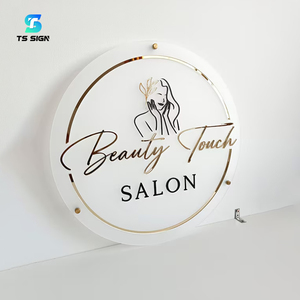 Plaque en acrylique personnalisée avec le nom <span class=keywords><strong>de</strong></span> votre entreprise, logo commercial, plaque en plastique pour salons <span class=keywords><strong>de</strong></span> beauté, enseigne murale <span class=keywords><strong>de</strong></span> bureau - Product Image 4