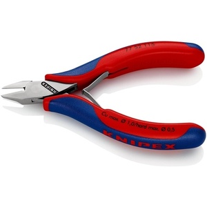 For KNIPEX 115 mm Electronic Side Cutters with 5 Beveled <b>Small</b> Shape and Multi-Component Handles <b>Mirror</b>-Polished Pliers - Product Image 5