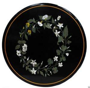 Mesas de Centro con Tapa de Mármol Negro con Diseño Artesanal para Uso en Múltiples Habitaciones - Product Image 1