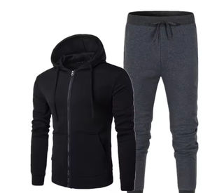 2025 Conjunto de sudadera simple y generoso para hombre y mujer Color sólido Slim Fitness fabricante de ropa deportiva en ZOHAN CREATIONS - Product Image 4