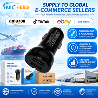 Pengisi Daya Mobil USB Ganda 24W Daya Tinggi 5V 2.4A Setiap Port Output 12V 24V Universal Kompatibel dengan Semua Perangkat Pabrik Sumber
