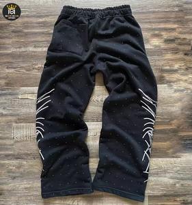 Pantalones de Lona con Pedrería para Hombre, Estilo Casual Urbano, Completamente Adornados con Pedrería, Impermeables, Transpirables, Atuendo de Lujo - Product Image 2