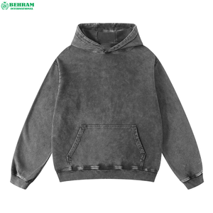 Sweat à capuche unisexe oversize 500 GSM en molleton de coton bouclette respirant et écologique, style streetwear vintage pour l'hiver - Product Image 5