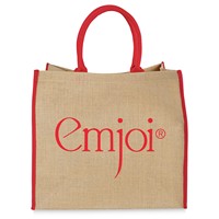 Nouveau Sac de Courses Personnalisé en Jute Recyclé Écologique 2026, Sac de Plage en Calicot, Sac d'Épicerie Naturel avec Sangle d'Épaule Kush