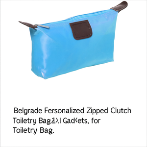 Borsa da Toilette Personalizzata con Cerniera per Gadget, Modello Belgrado - Product Image 3