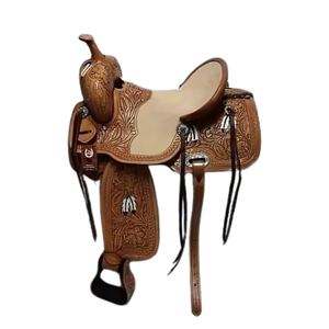 High-Quality Argentina Leather Western Horse <b>Saddle</b> / Floral Hand Tooled Design / Equestrian Tack Wholesale 2026 - Product Image 1
