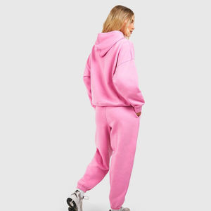 Personnalisable Hiver Casual Oversized Pullover Hoodies and Trousers XL Ensemble 2 Pièces Femme Grande Taille Pullover Closure Tracksuits - Product Image 4