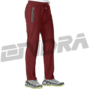 Pantalons de sport amples pour hommes en tissu respirant léger de couleur unie, décontractés, pour la salle de sport, l'entraînement, le salon, le port quotidien, confort - Product Image 1