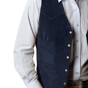 Chaleco de cuero de vaca hecho a medida a la moda para hombre, chaleco de cuero ajustado hecho en Pakistán, buena calidad - Product Image 4