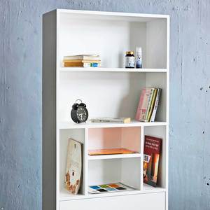 Étagère à livres contemporaine en chêne, style minimaliste moderne, avec tiroirs, pour bureau à domicile et salon, 70x28x180cm KS68245 - Product Image 6
