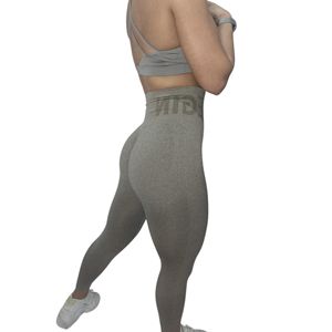 Leggings de gymnastique sculptant le corps des femmes façonnant des pantalons de Yoga pour l'entraînement vêtements de sport d'été Technique sans couture - Product Image 2