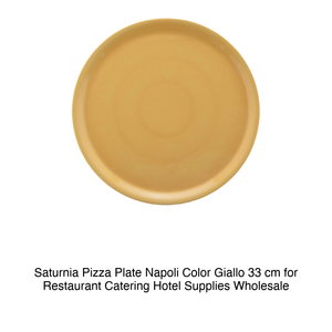 Plato para Pizza Saturnia Napoli Color Giallo 33 cm para Restaurante, Catering, Suministros para Hoteles, Venta al por Mayor - Product Image 2