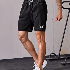 <b>Men's</b> Basic <b>Short</b> Gym Mesh Jogging <b>Shorts</b> Mid-Waist Athletic Running Fitness Loose Beach Basketball <b>Shorts</b> Custom Logo - Product Image 2