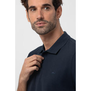 Polo en piqué basique pour homme coupe décontractée col classique et fermeture à boutons 85% coton 15% polyester disponible en différentes couleurs - Product Image 1