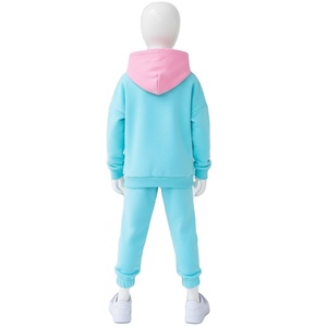Conjunto Deportivo de Dos Piezas para Niños, Sudadera con Capucha y Pantalones Jogger, Resistente al Viento y al Agua, Ligero, 100% Algodón, Estilo Urbano Otoñal - Product Image 3