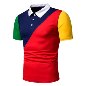 เสื้อโปโลสำหรับผู้ชายเสื้อยืดโปโลดีไซน์ใหม่พิมพ์ลายสีพื้นเสื้อยืดโลโก้ออกแบบได้ตามต้องการ - Product Image 1