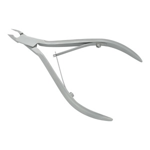 Lame incurvée Poussoir à cuticules Matériau en acier Coupeur incarné Pinces à ongles avec poignée imprimée pour le soin des ongles des orteils Ressort de baril 8 - Product Image 1