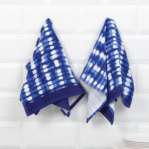 Serviette de cuisine en coton éponge 100% ultra absorbante pour toutes les tâches Utilisation quotidienne Multicolore Séchage rapide Fil teint Serviette à thé en gros - Product Image 2