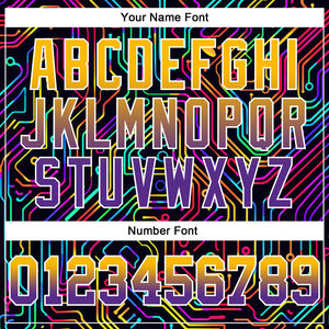 Sudadera con Capucha Deportiva de Diseño de Líneas Coloridas en 3D con Degradado Negro, Dorado y Morado, Más Vendida, para Adultos y Jóvenes - Product Image 4