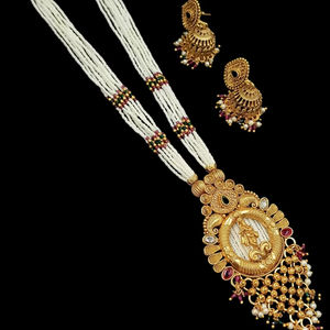 <b>INDIAN</b> TRADITIONAL and FASHIONABLE COPPER <b>JEWELLERY</b> BRIDAL WEDDING <b>JEWELLERY</b> <b>SET</b> for WOMEN EARRINGS and NECKLACE <b>SET</b> - Product Image 1