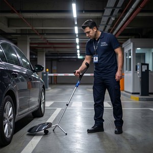 30 cm Vehicle Underbody Inspection Mirror with <b>Adjustable</b> Support Arm Essential Car Inspection Tool - Product Image 2