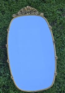 <b>Vintage</b> Matson Gilt Floral <b>Mirror</b> Hollywood Regency Wall Vanity - Product Image 1