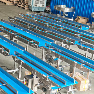 Yeni Ayarlanabilir Anti-Bakteriyel Paslanmaz Çelik Gıda Yatay Konveyörü, Isıya Dayanıklı Bantlı Bıçak Kenarı Montaj Hattı için - Product Image 2