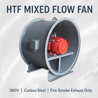 Ventilateur à flux mixte HTF pour l'évacuation des fumées et la ventilation, souffleur axial 380V pour atelier, entrepôt, bâtiment