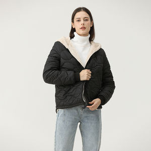 <b>Women's</b> <b>Plus</b> <b>Size</b> <b>Winter</b> Puffer Jacket Breathable Bubble <b>Coat</b> with Shiny Knitted Canvas Fashionable Outerwear Warm Stylish - Product Image 2