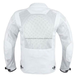 Blouson de moto en Cordura enduit personnalisé pour homme, col montant, logo avant - Nouvelle veste de motard vintage classique - Product Image 3