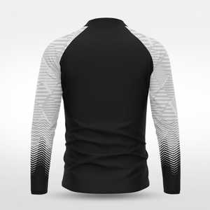 เสื้อแขนยาวซิปสี่ส่วนแบบกลับด้านได้ ป้องกันรังสียูวี สำหรับขายส่ง เสื้อกีฬาแบบสั่งทำได้สำหรับทุกเพศ เสื้อออกกำลังกาย ระบายเหงื่อได้ดี - Product Image 6