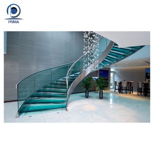 Escalera curva perfecta para <span class=keywords><strong>pasillos</strong></span> estrechos, habitaciones pequeñas que ofrecen un movimiento conveniente y una apariencia elegante - Product Image 4