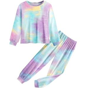 Conjunto Deportivo de 2 Piezas para Niñas, Sudadera con Estampado Gráfico y Pantalones, Transpirable, con Logotipo Personalizado - Product Image 6