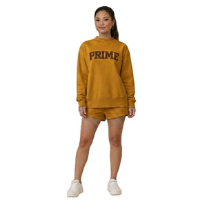 ชุดเซ็ต 2 ชิ้น เสื้อคอเต่าทรงโอเวอร์ไซส์สีพื้น ความยาวเหนือเข่า สไตล์สตรีทแวร์ลำลอง สำหรับฤดูหนาว เป็นมิตรกับสิ่งแวดล้อม ปรับแต่งได้ - Product Image 1
